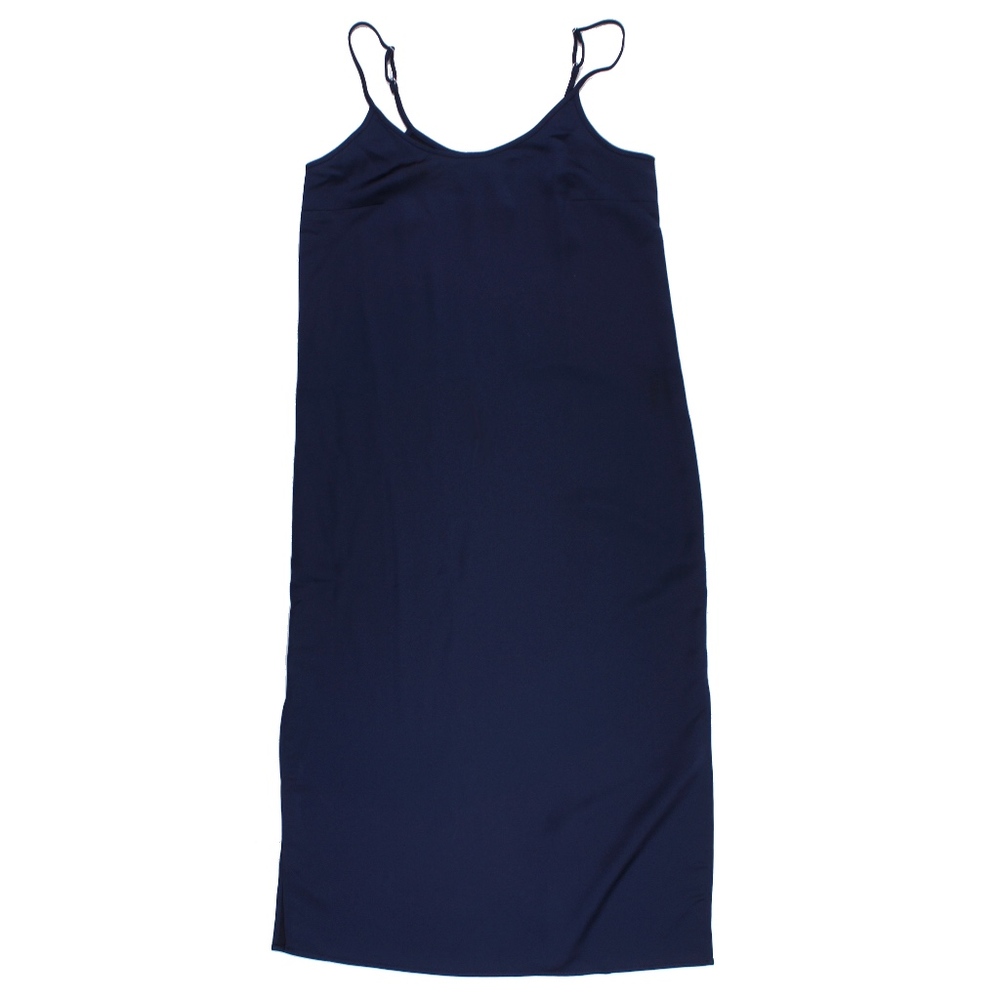 New JCREW Navy Midi Mid-length slip dress - Picture 2 of 4